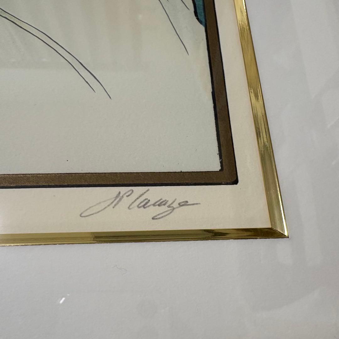 【大型作品】アルフォンス ミュシャ リトグラフ 真作 2点 桜草 羽根