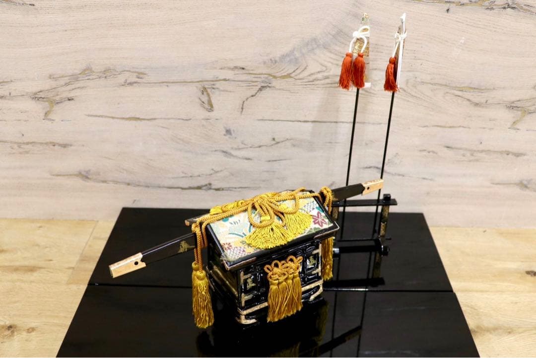 GMHS541○雛道具セット 人形なし 本金御道具セット 通産大臣賞受賞 秀