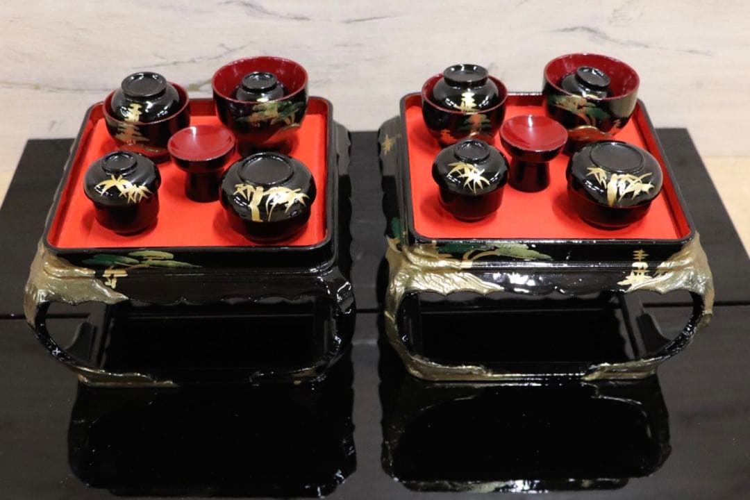 GMHS541○雛道具セット 人形なし 本金御道具セット 通産大臣賞受賞 秀