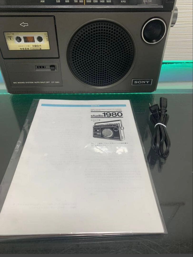 【動作品】SONY ラジカセ CF-1980 昭和レトロ メンテナンス済み