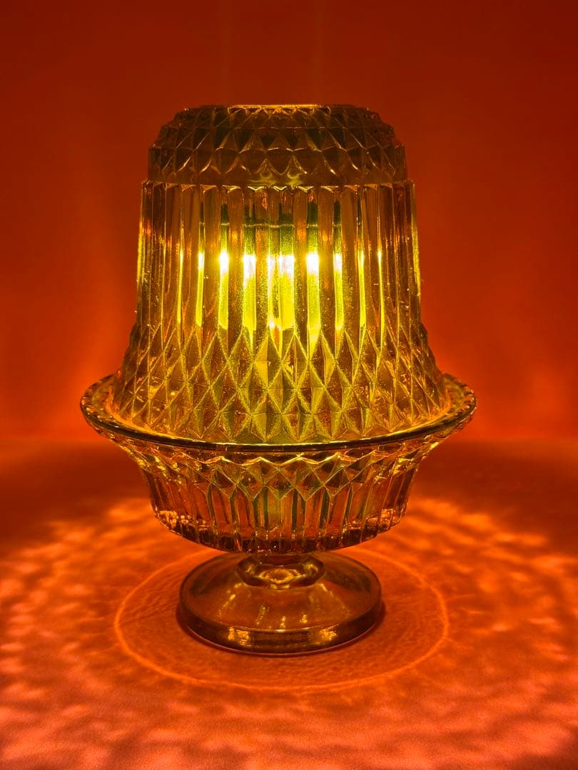 希少　ヴィンテージ　フェアリーグラス　インディアナグラス社