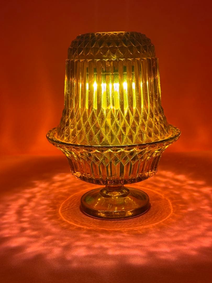 希少　ヴィンテージ　フェアリーグラス　インディアナグラス社