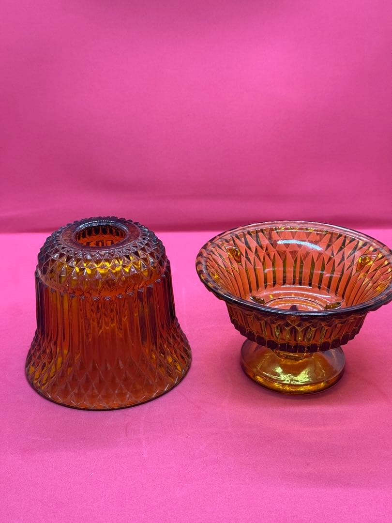 希少　ヴィンテージ　フェアリーグラス　インディアナグラス社