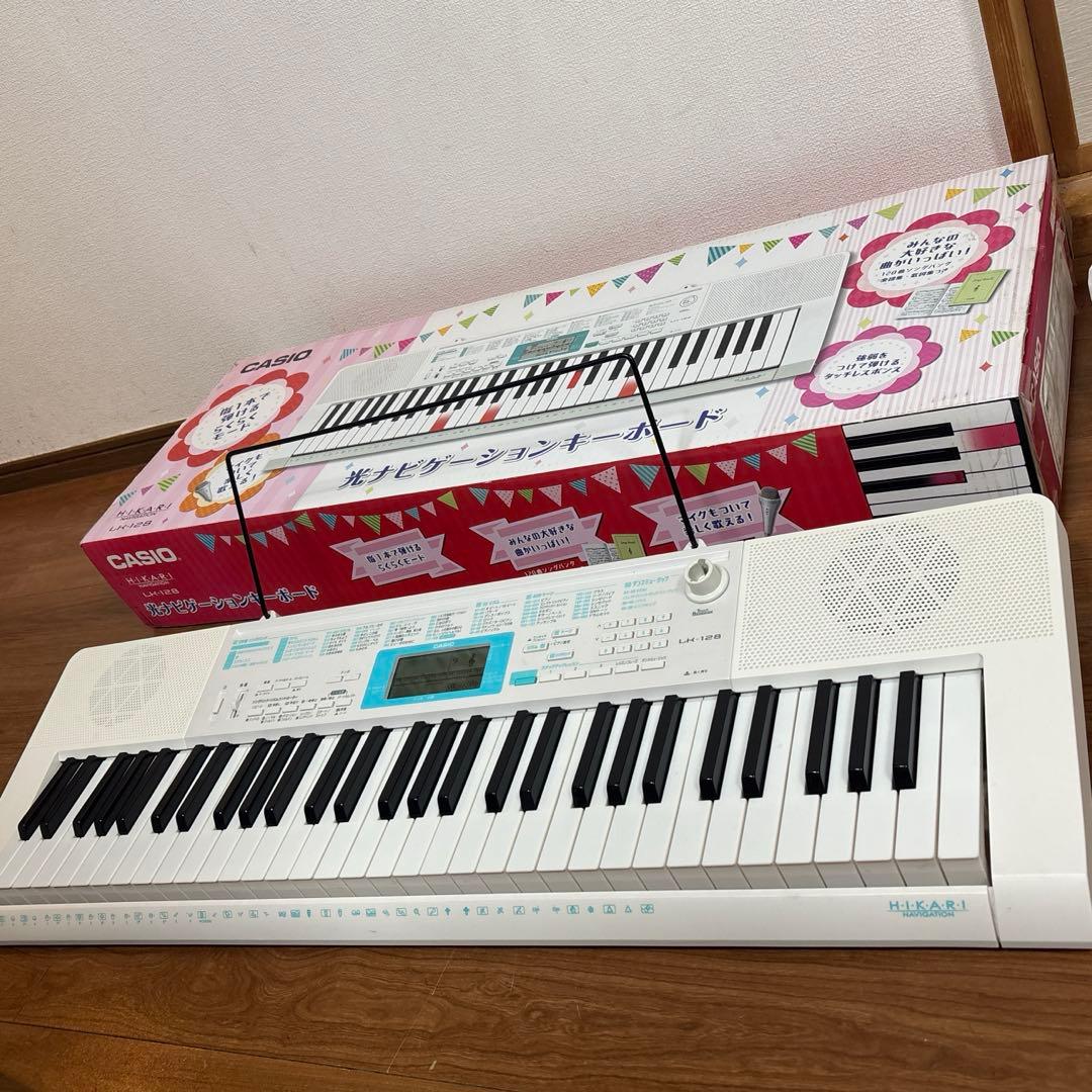 CASIO 電子キーボード LK-128 光ナビゲーション