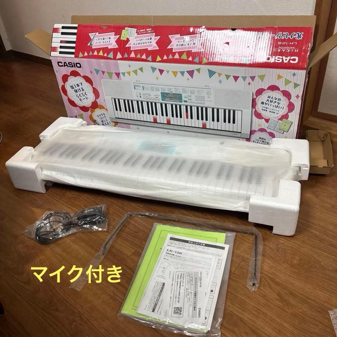 CASIO 電子キーボード LK-128 光ナビゲーション