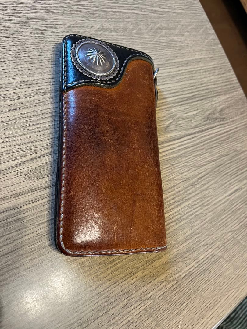 THE FLAT HEAD長財布 フラットヘッド　シルバーコンチョ付き