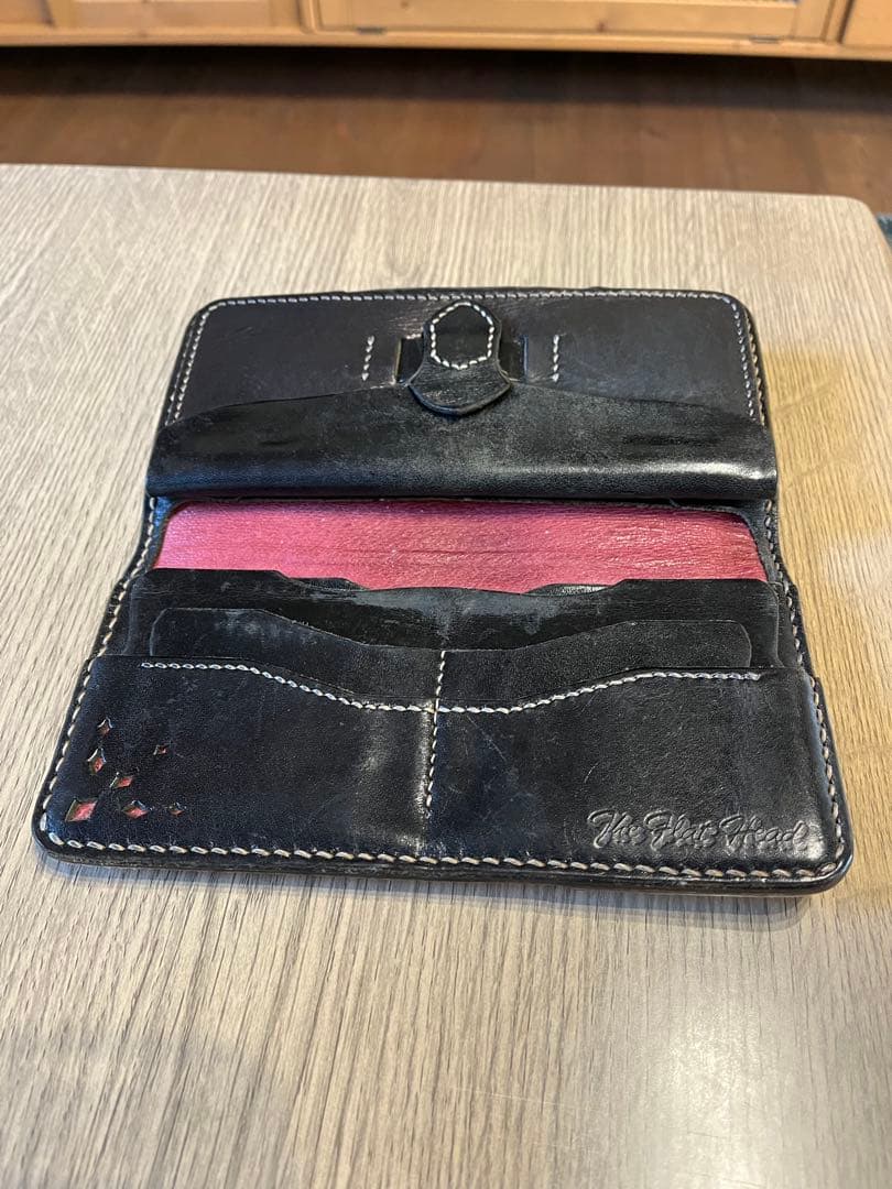 THE FLAT HEAD長財布 フラットヘッド　シルバーコンチョ付き