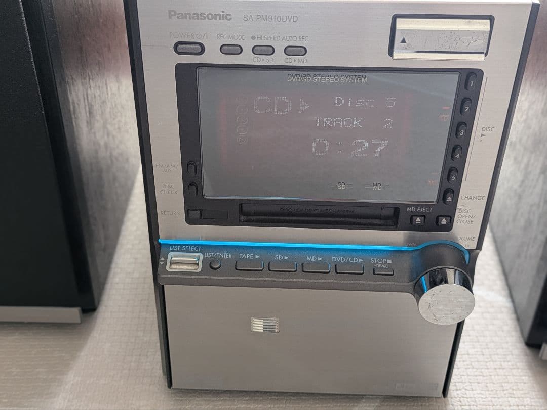 パナソニック システムコンポ　SC-PM910DVD　リモコン付