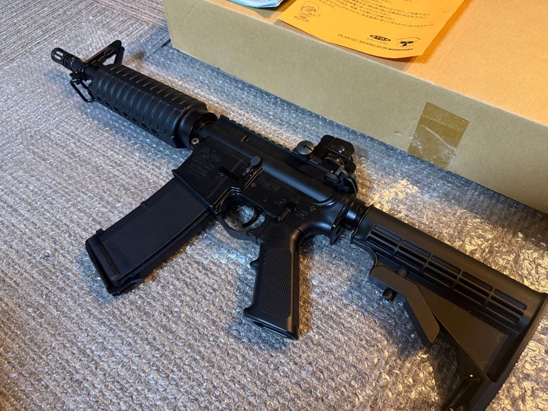 【良品】タニオコバ M4 モデルガン 10.5インチ 発火済 動作良好 箱付