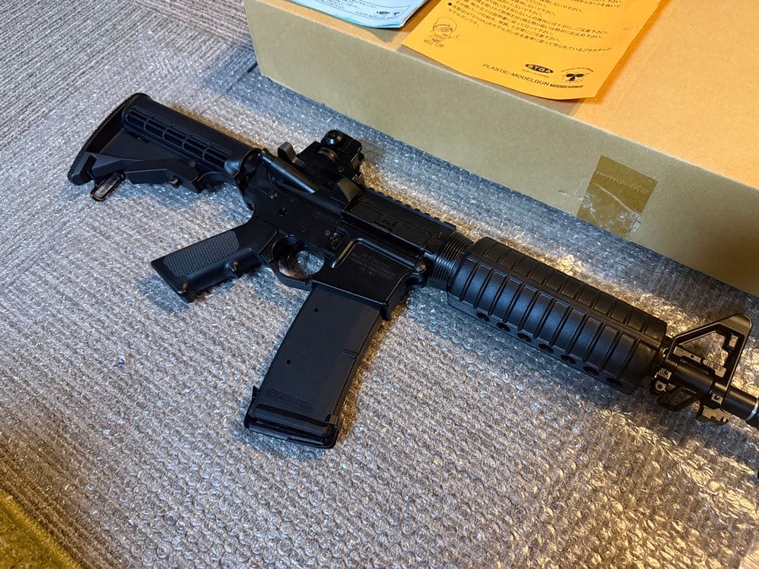 【良品】タニオコバ M4 モデルガン 10.5インチ 発火済 動作良好 箱付