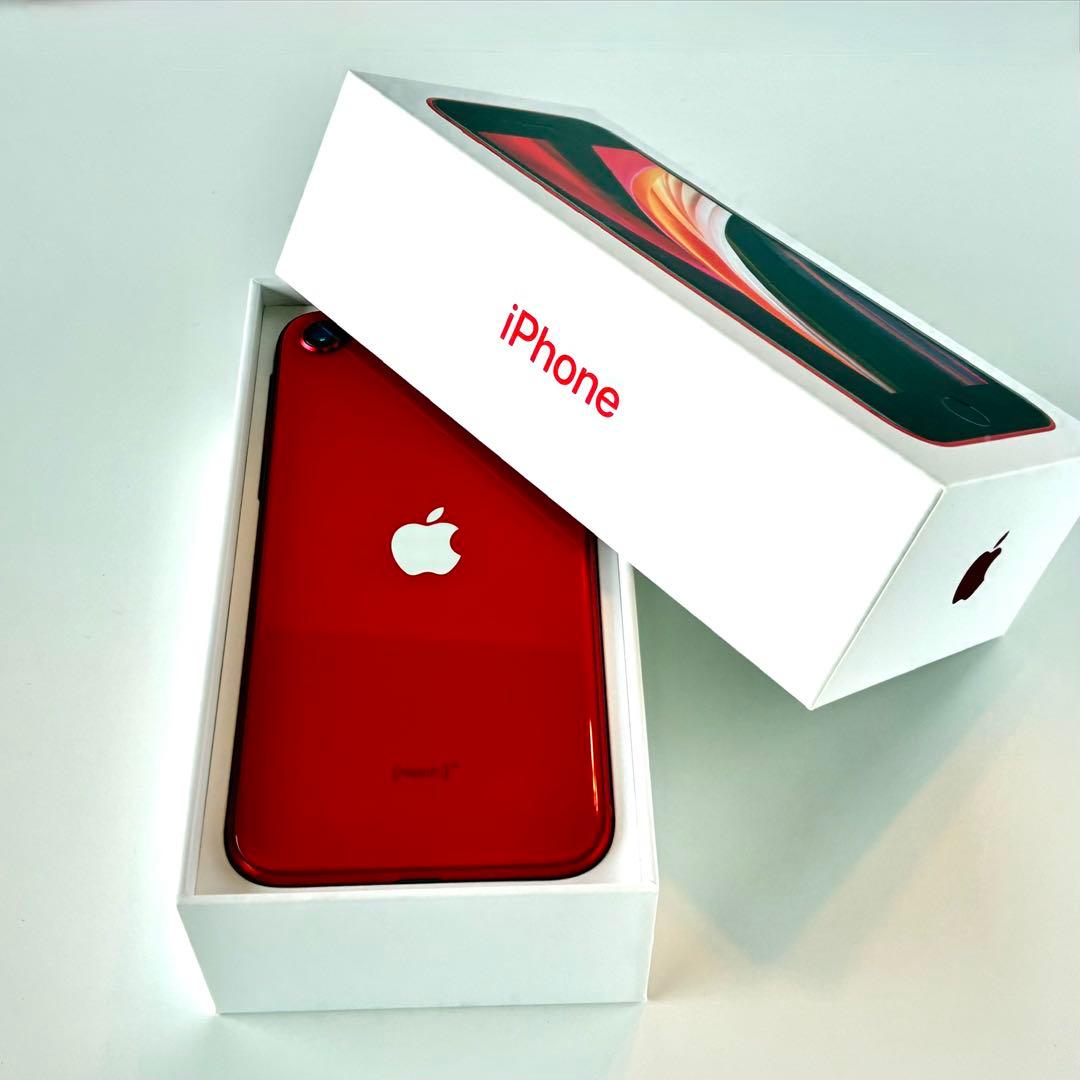 iPhone SE 第2世代 128GB レッド SIMフリー 初期化済 箱あり