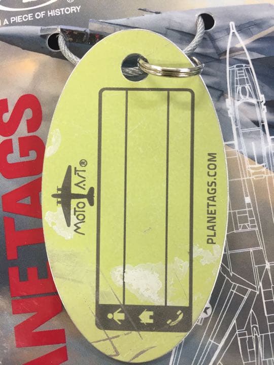 F-14Aトムキャット PLANETAGS フライトタグキーホルダーTOPGUN