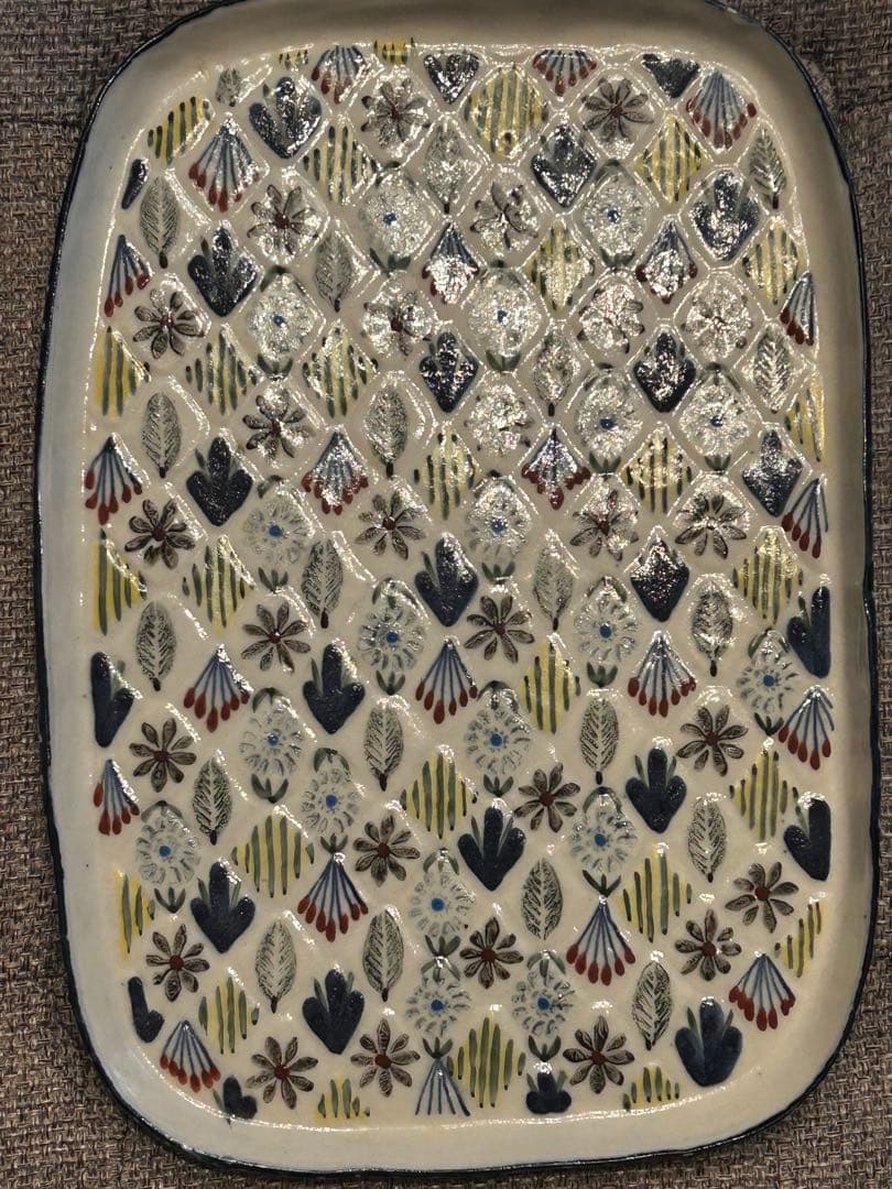 つちやまり　角皿