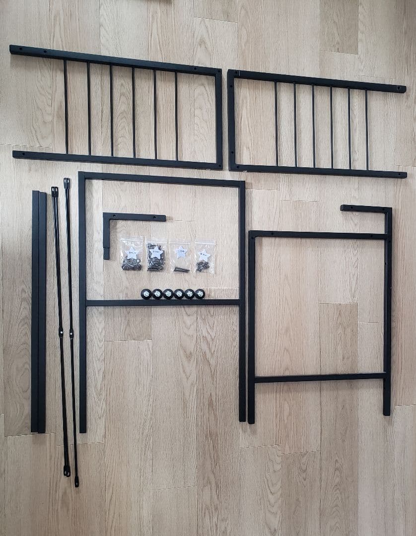 【美品】デスク 机 幅120cm 木製天板 スチール脚 収納 おしゃれ シンプル