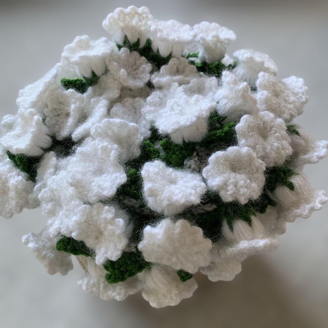 フラワーブーケブランケット・花束ブランケット・モノトーン・すずらん