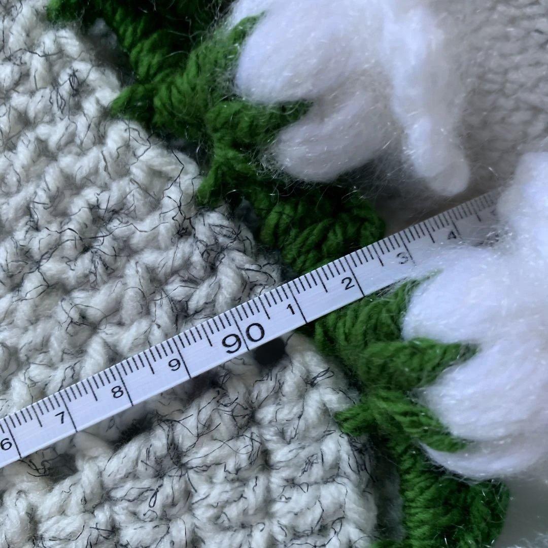 フラワーブーケブランケット・花束ブランケット・モノトーン・すずらん