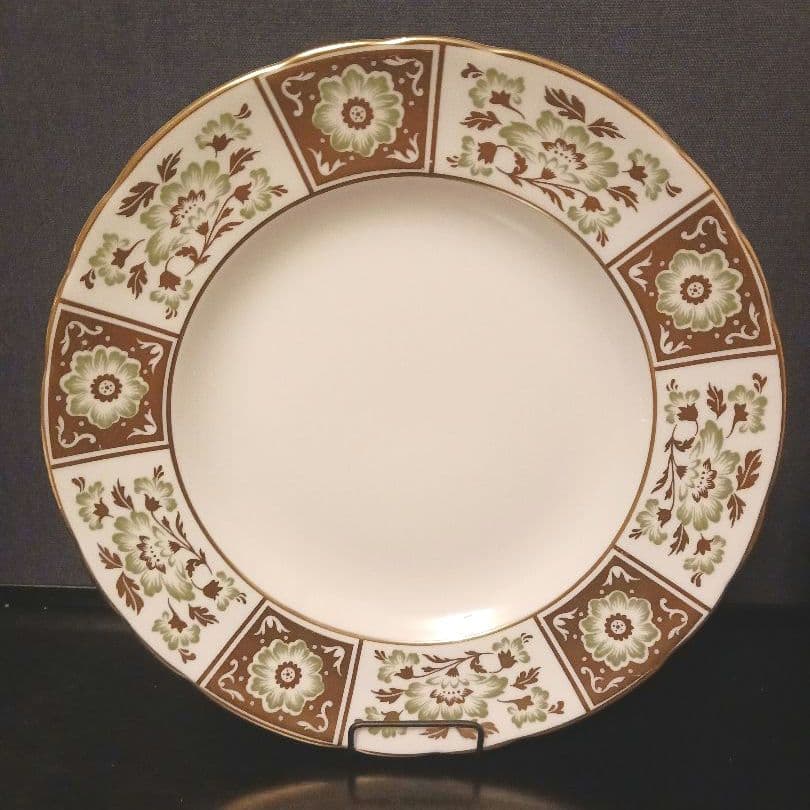 ロイヤルクラウンダービー パネル グリーン ケーキプレート①②