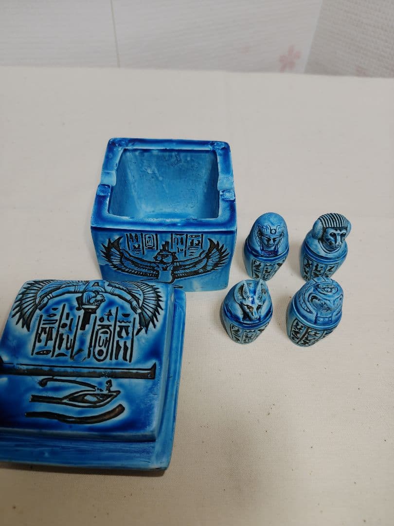 エジプト カノポス壺 フィギュアセット ミュージアムグッズ