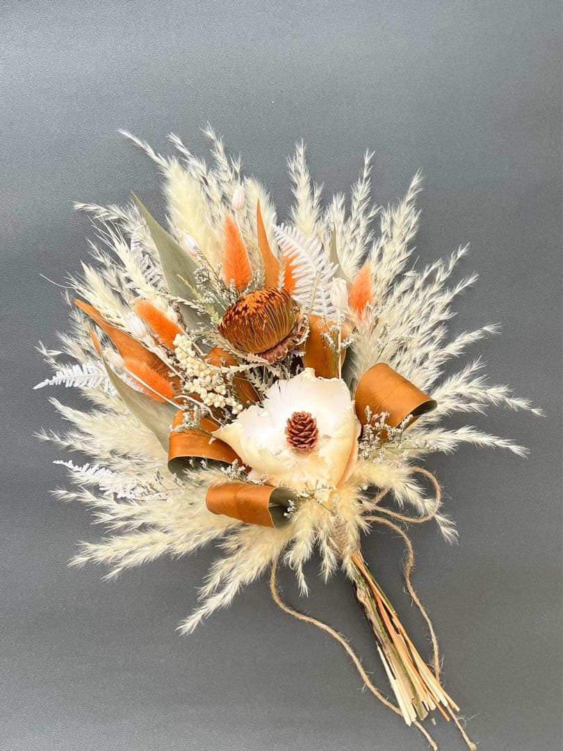 Moe様　秋色ボタニカルブーケ　ブートニアセット