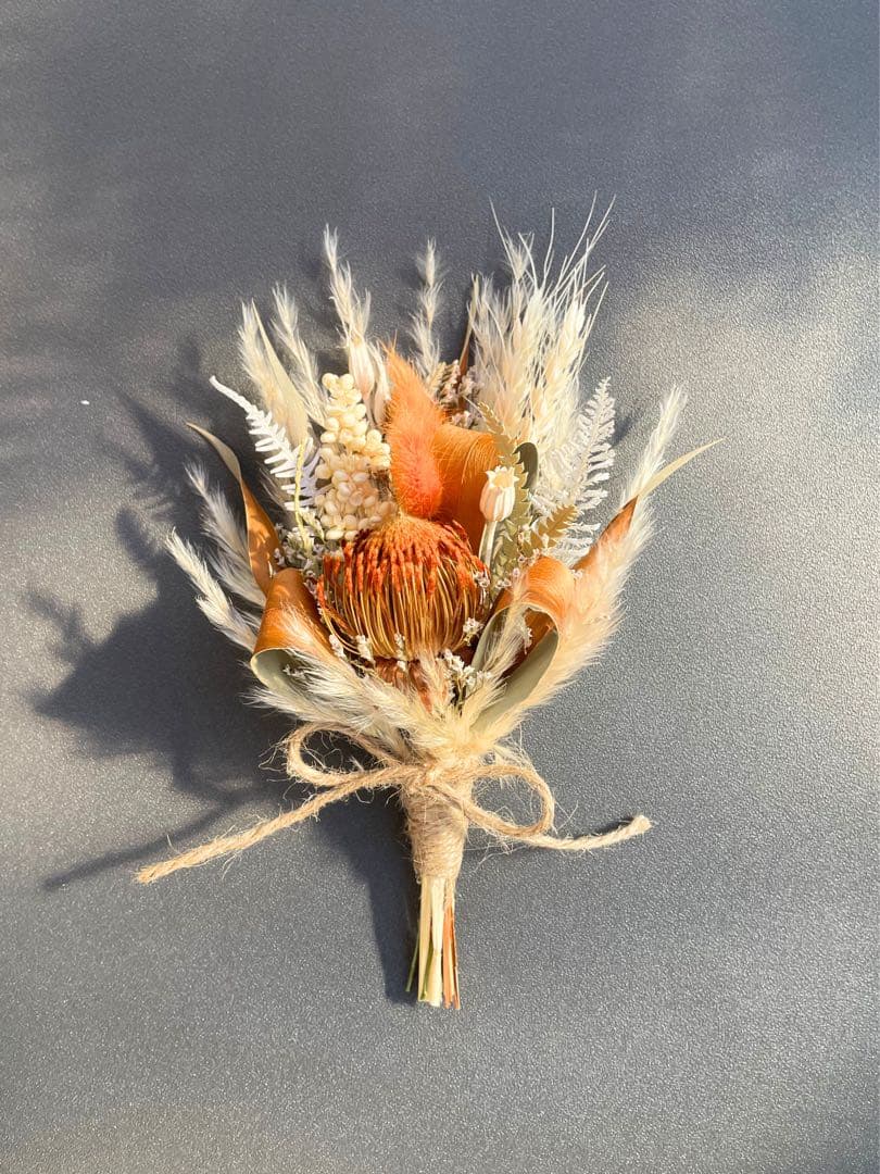 Moe様　秋色ボタニカルブーケ　ブートニアセット