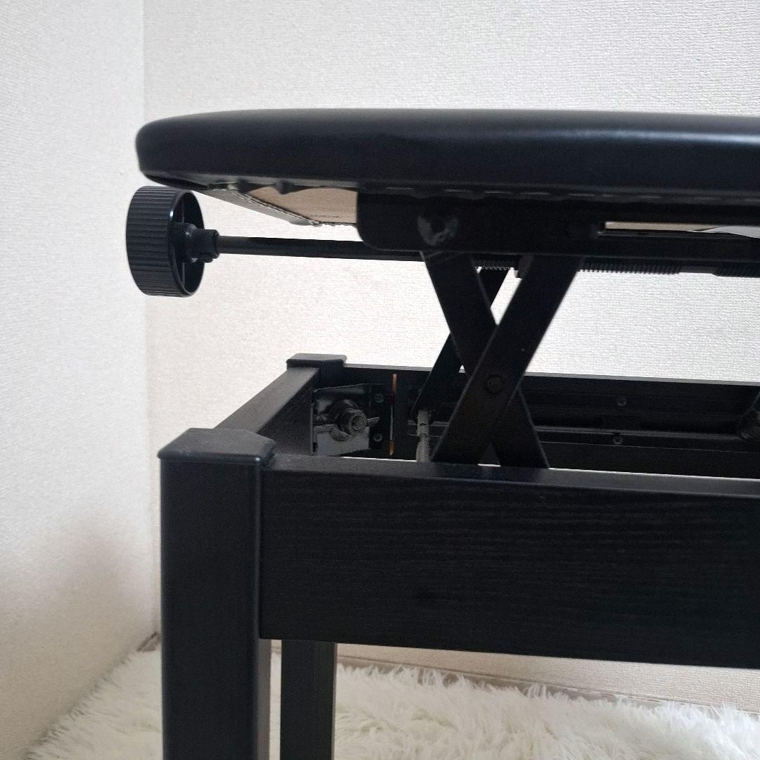 【極美品】YAMAHA 電子ピアノ用 高低自在椅子 ブラック BC-205BK