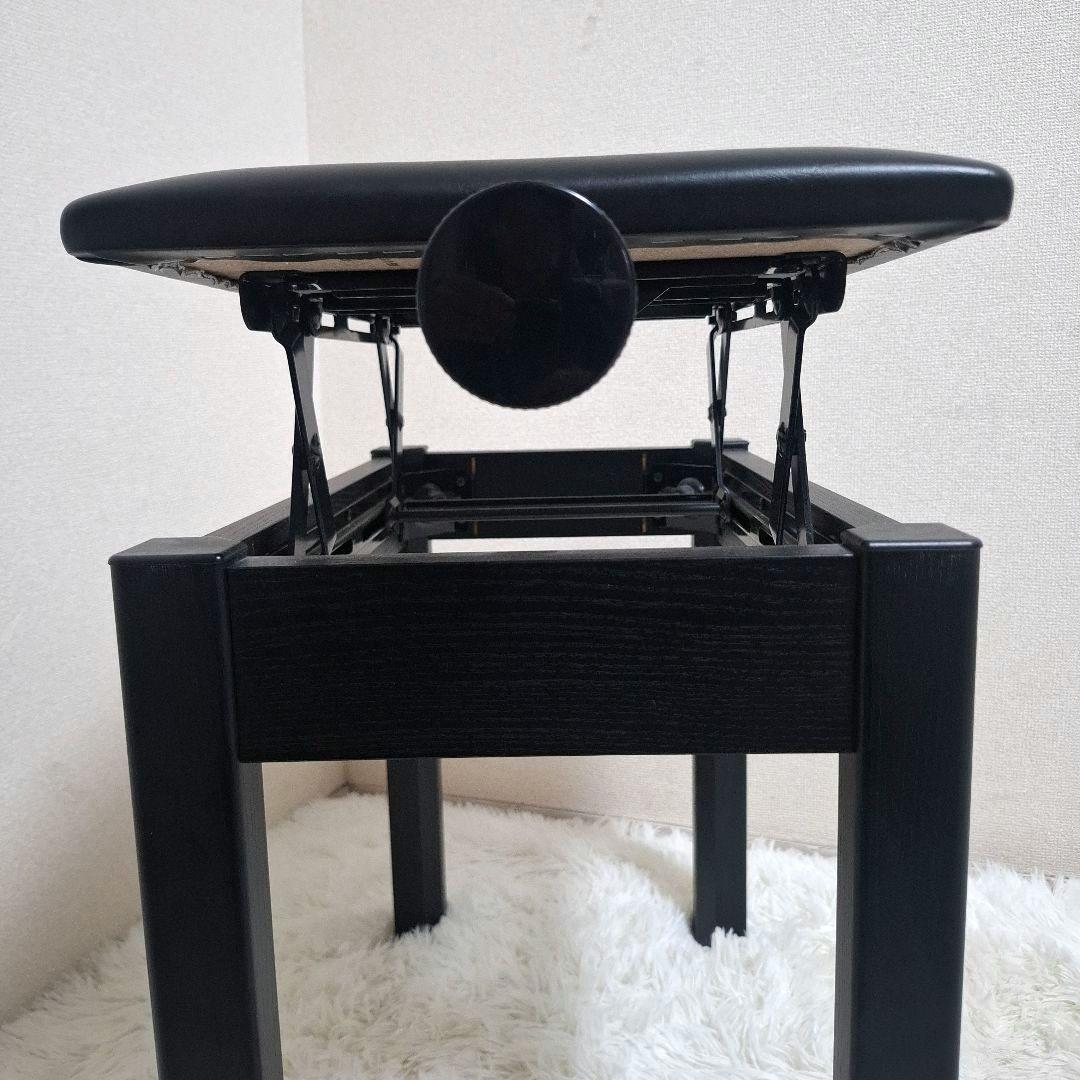 【極美品】YAMAHA 電子ピアノ用 高低自在椅子 ブラック BC-205BK