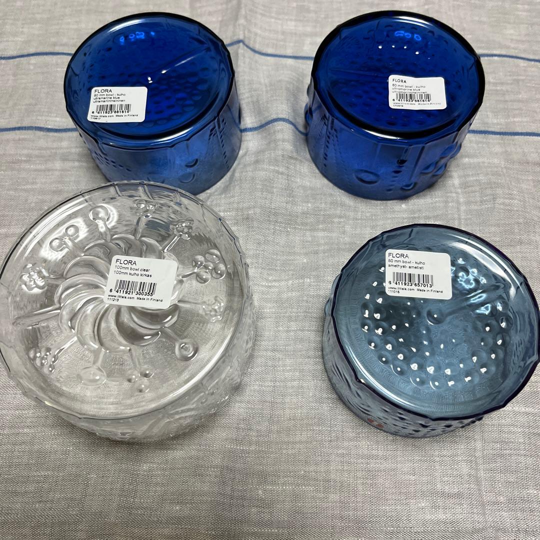 イッタラ　新品　Flora ボウル　4個セット