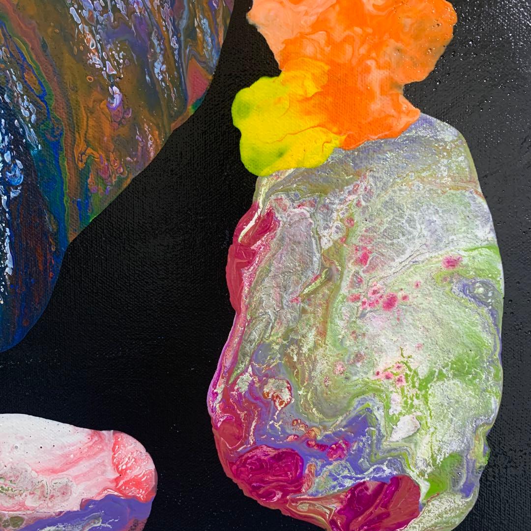 F6号/フルイドアート/ポーリングアート/オリジナルアート/抽象画