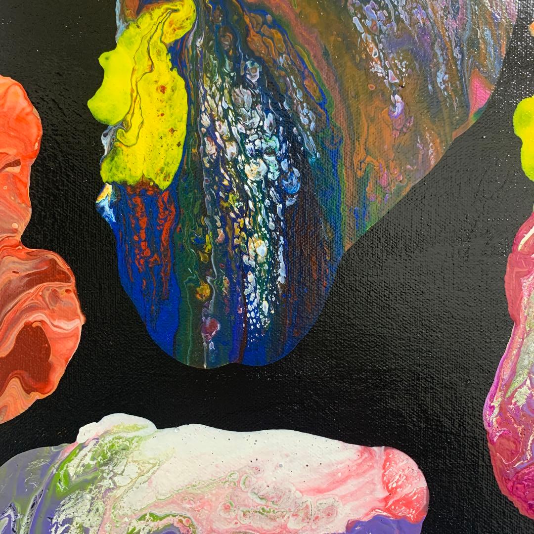 F6号/フルイドアート/ポーリングアート/オリジナルアート/抽象画