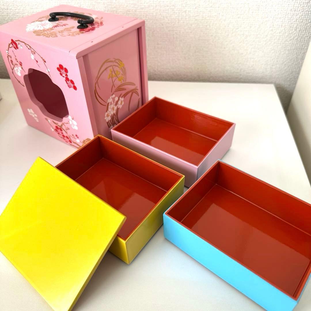 〇251014　遊山箱　お弁当箱　徳島　雛祭り