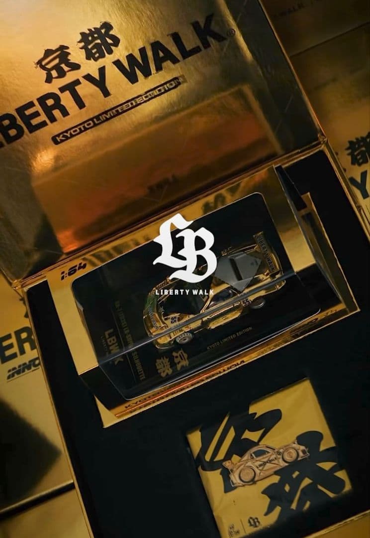 LIBERTY WALK リバティーウォーク ミニカー 京都 金色