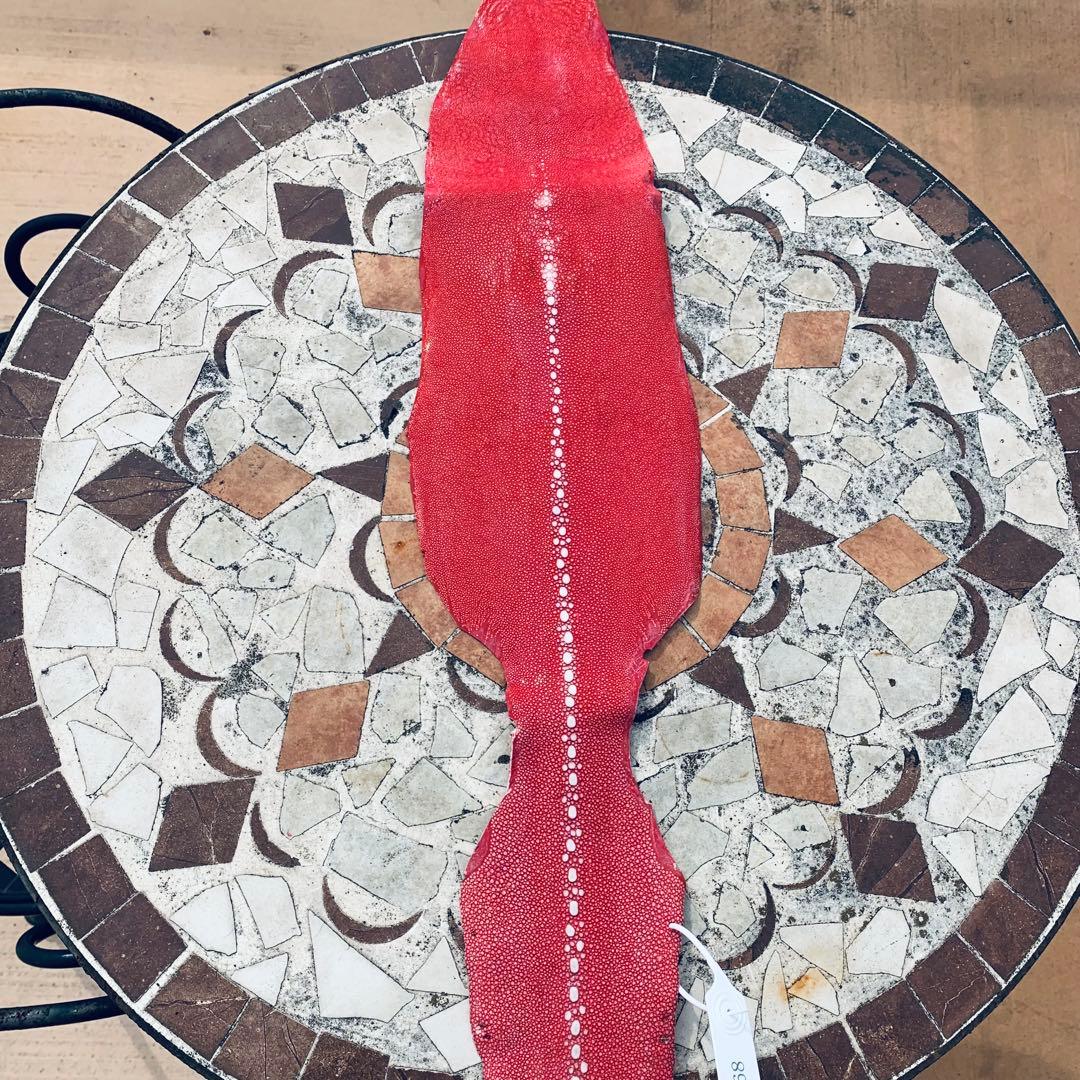 29 AA 連石 ローストーン エイ革 鮫革 スティングレイ スティングレー