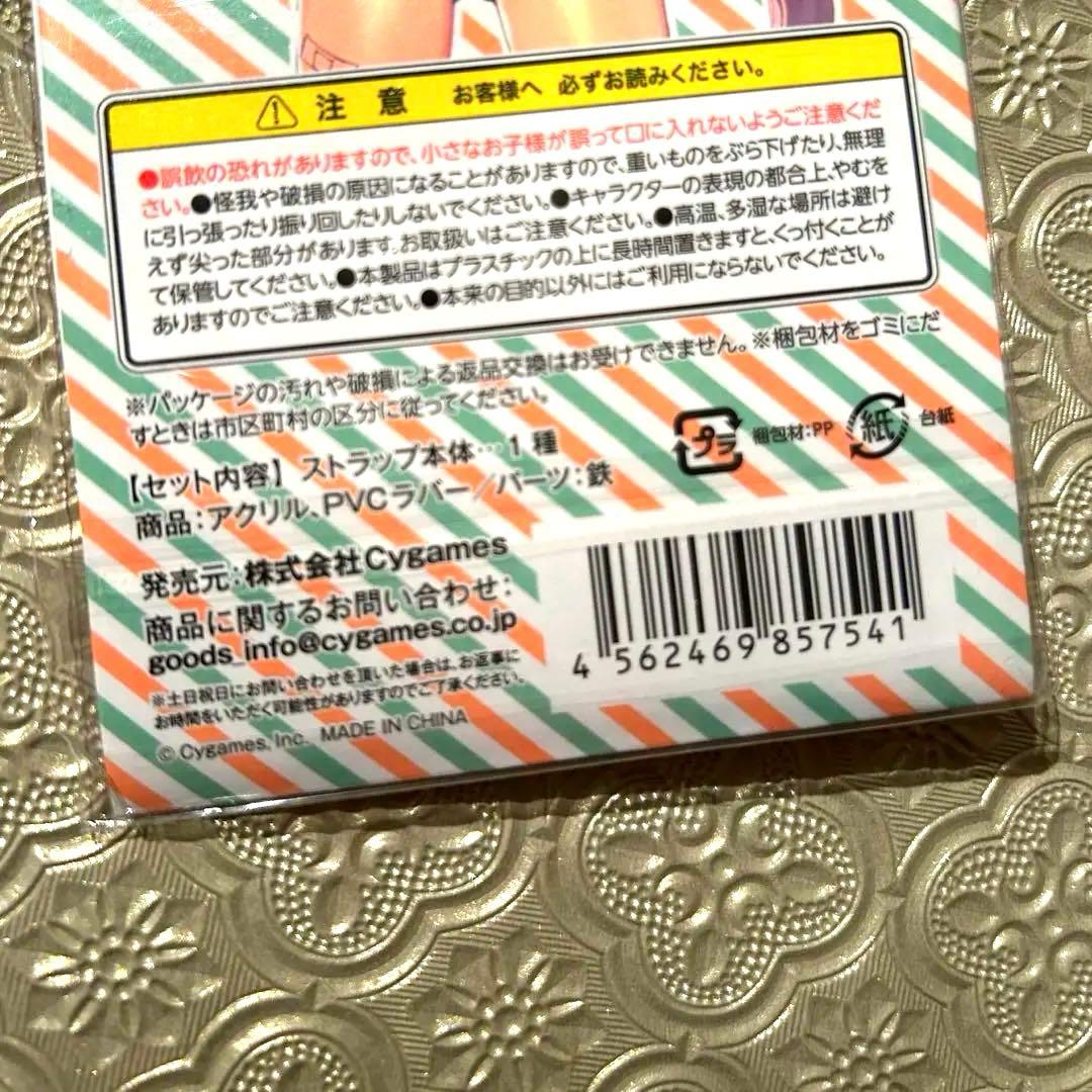 新品未開封　ハルウララ　蹄鉄ラバーキーホルダー