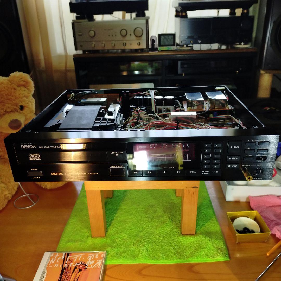 デノンCdプレーヤーdcd 1500分解清掃及び整備点検済み正常動作品歴代名機