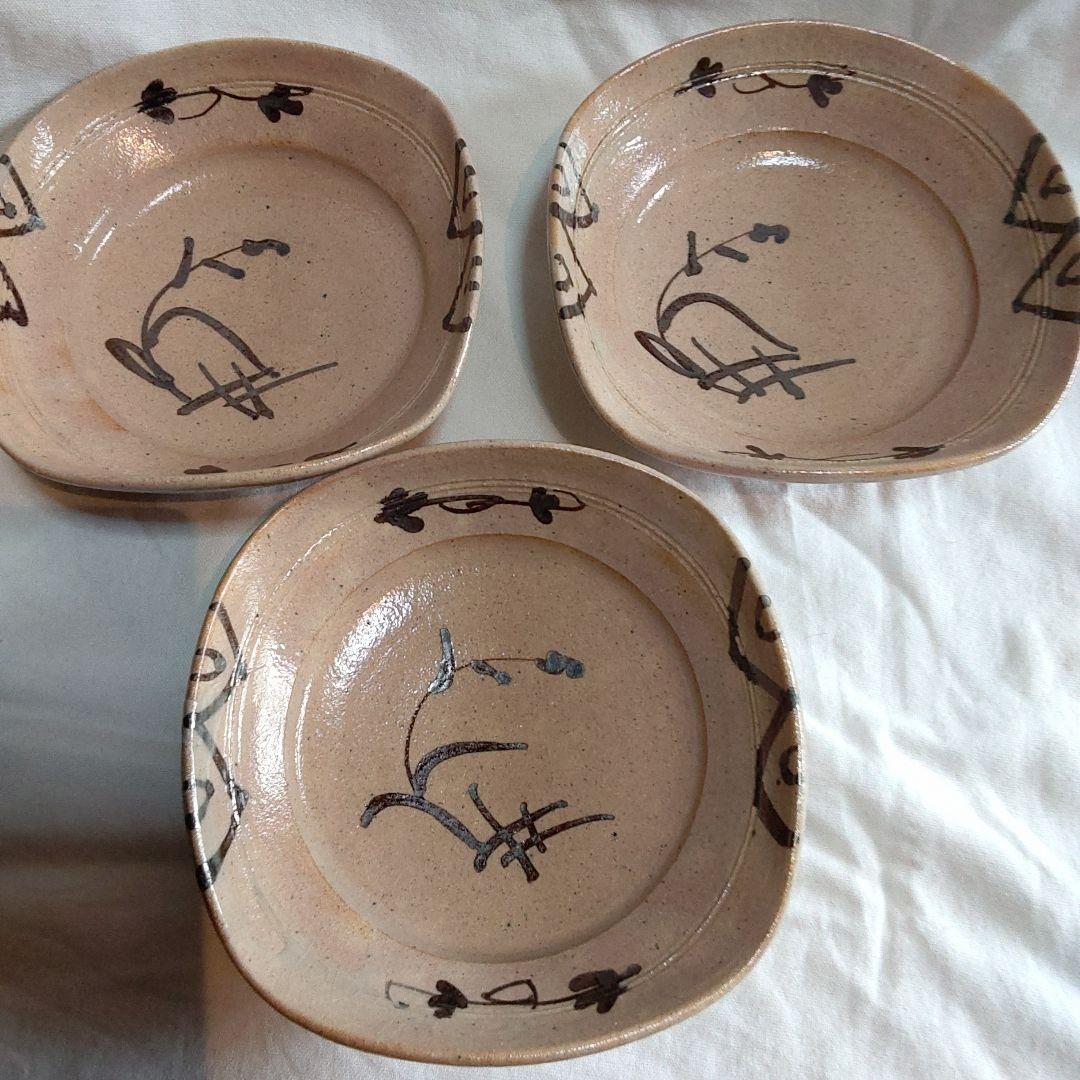 絵唐津中深皿　　5客