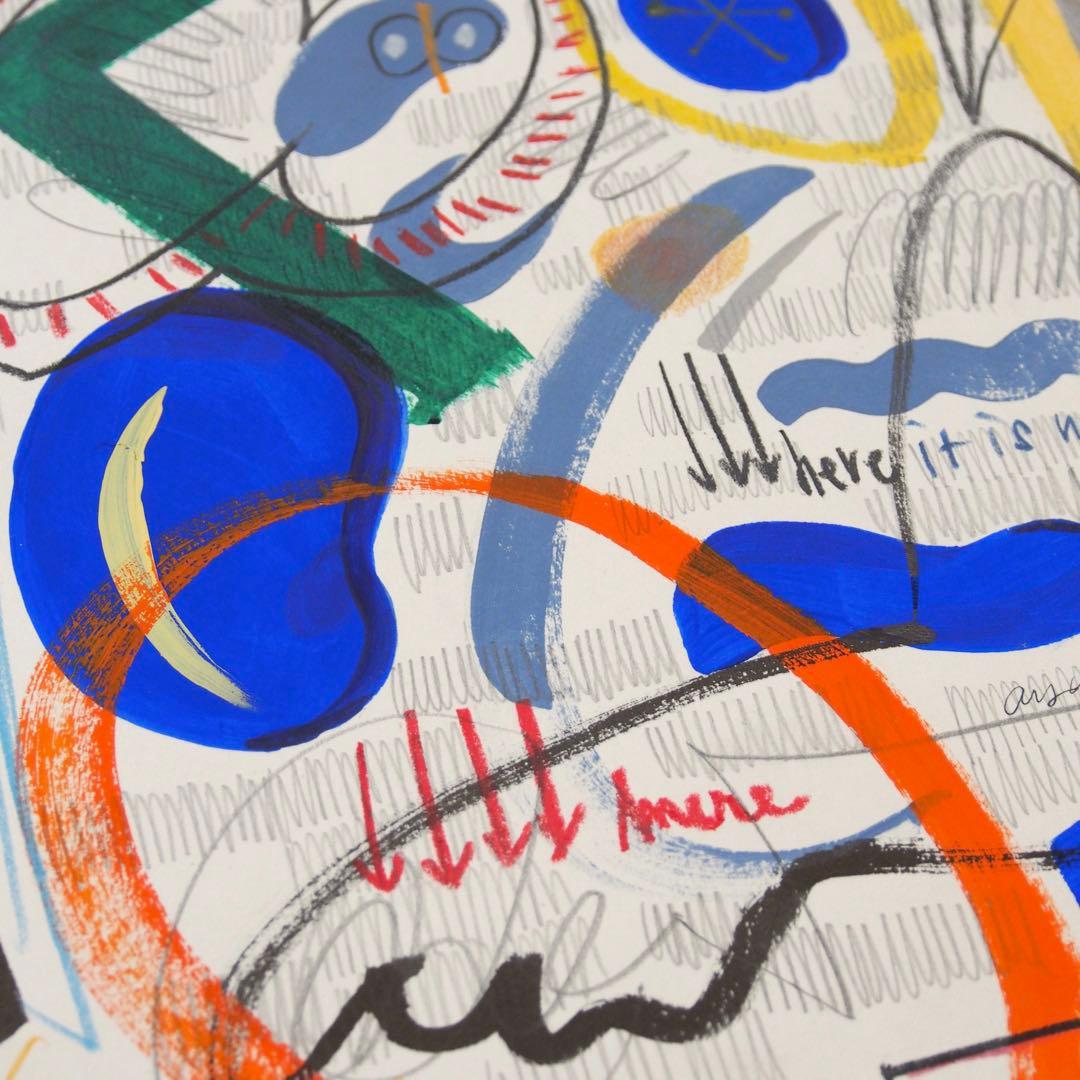 抽象画 モダンアート オリジナル 作品 デザイン インテリア ミロ ピカソ