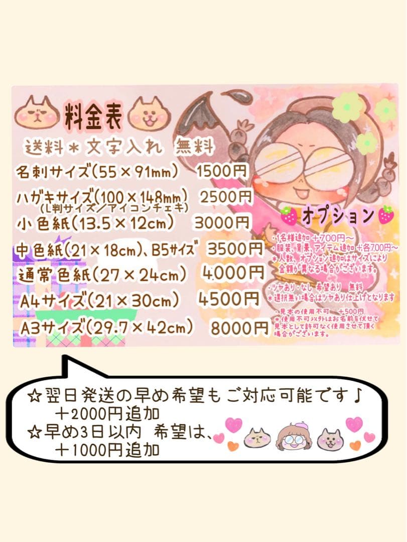 ＊ nao様 似顔絵オーダー ご確認専用ページ ＊