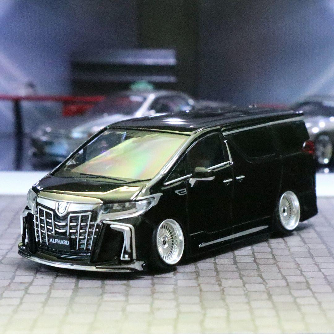 カスタムミニカー 1/64 HJ アルファード 30後期 車高短ツライチ トヨタ