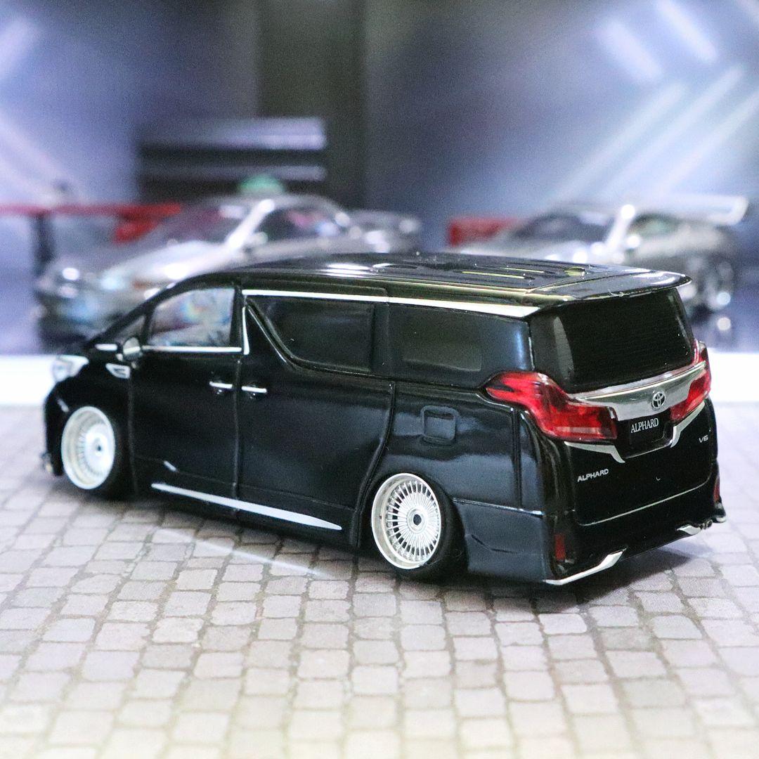 カスタムミニカー 1/64 HJ アルファード 30後期 車高短ツライチ トヨタ