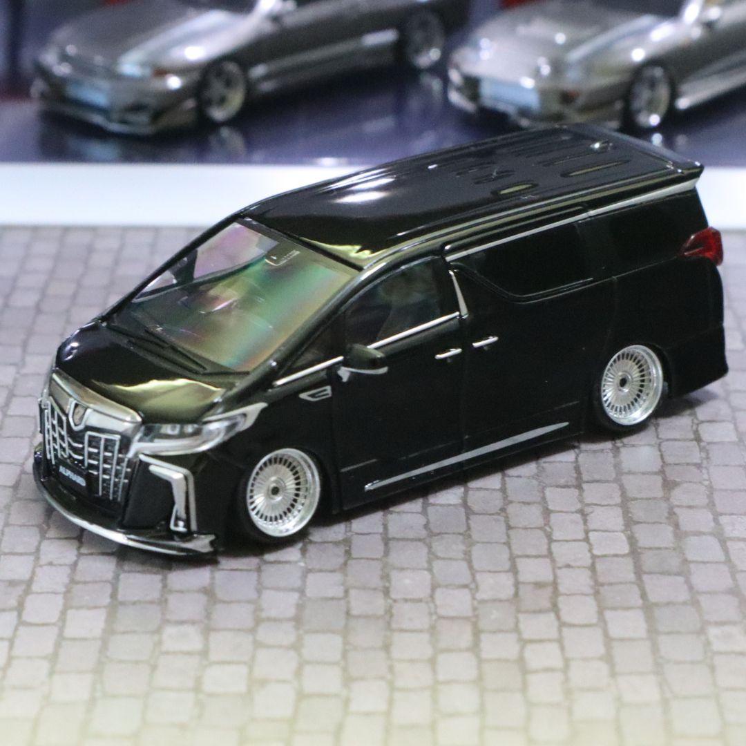カスタムミニカー 1/64 HJ アルファード 30後期 車高短ツライチ トヨタ