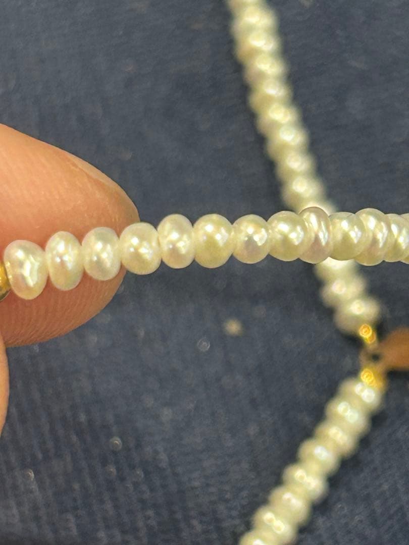 真珠　ブレスレット　K14