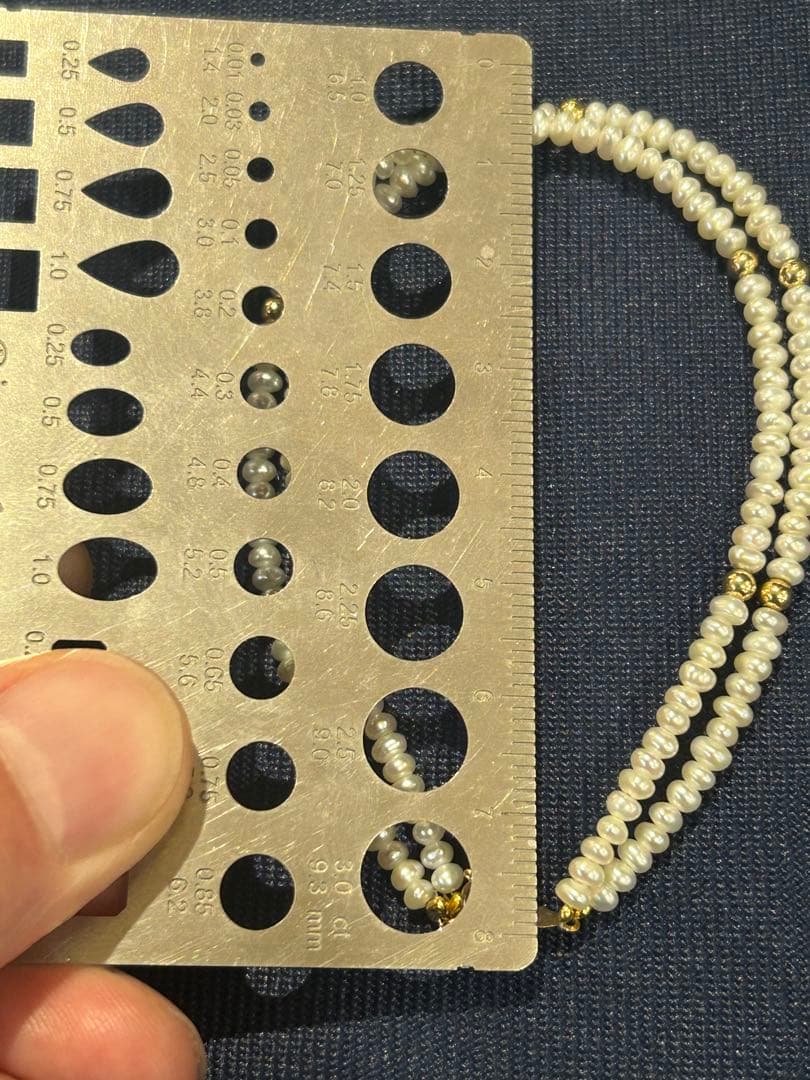 真珠　ブレスレット　K14