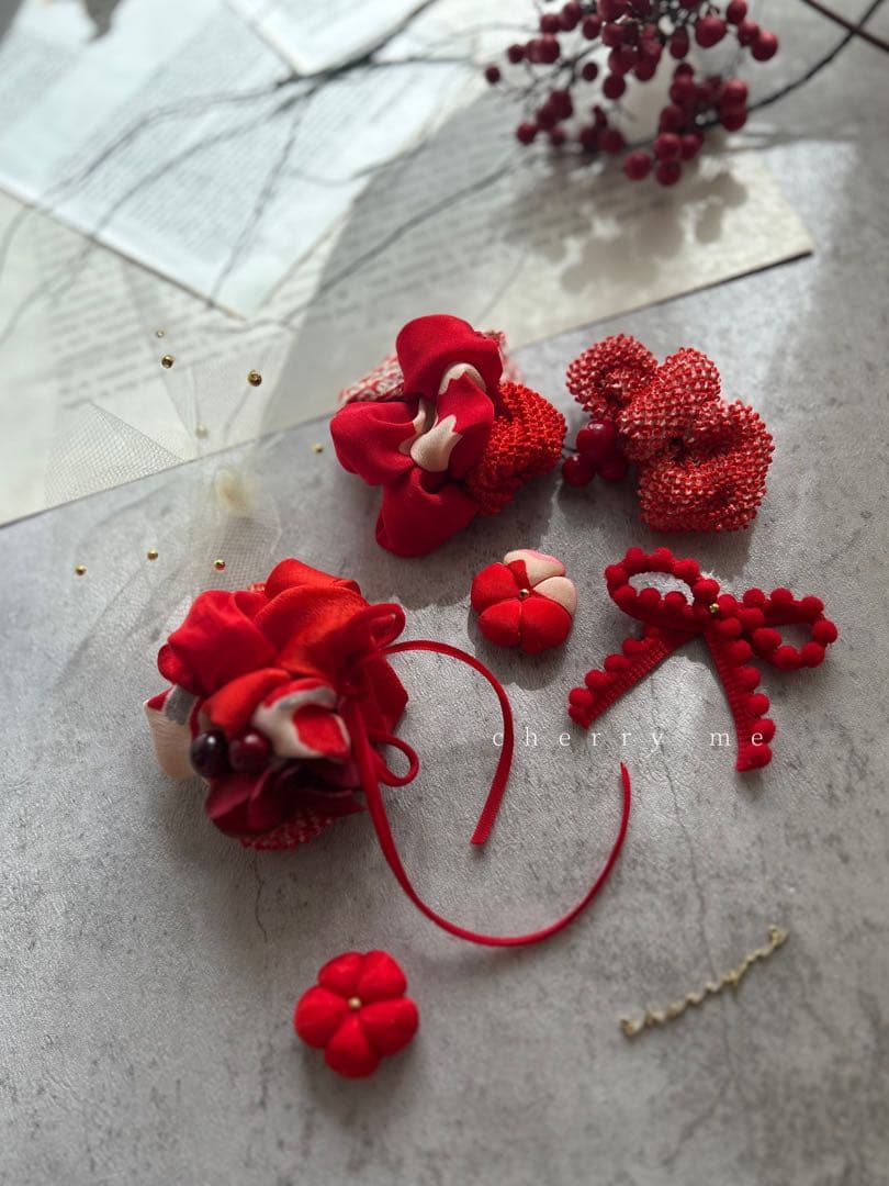 はぴ★様order♡ 赤丸イヤリング込み　NO.100