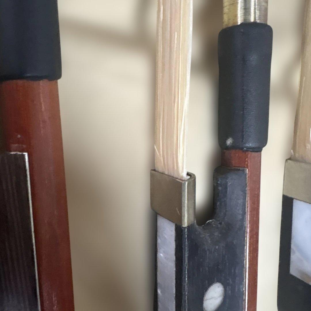 木製バイオリン弓 3本セット