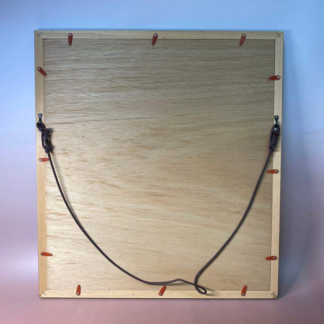 額装　紅型　比嘉三秀