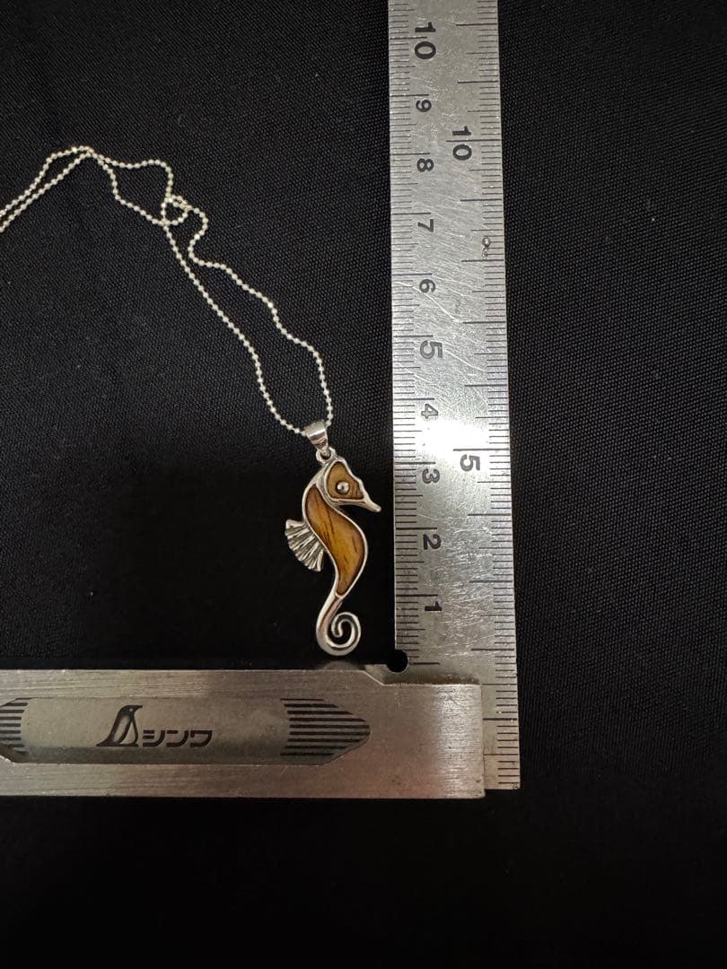 コアウッド タツノオトシゴ ネックレス シルバー silver925