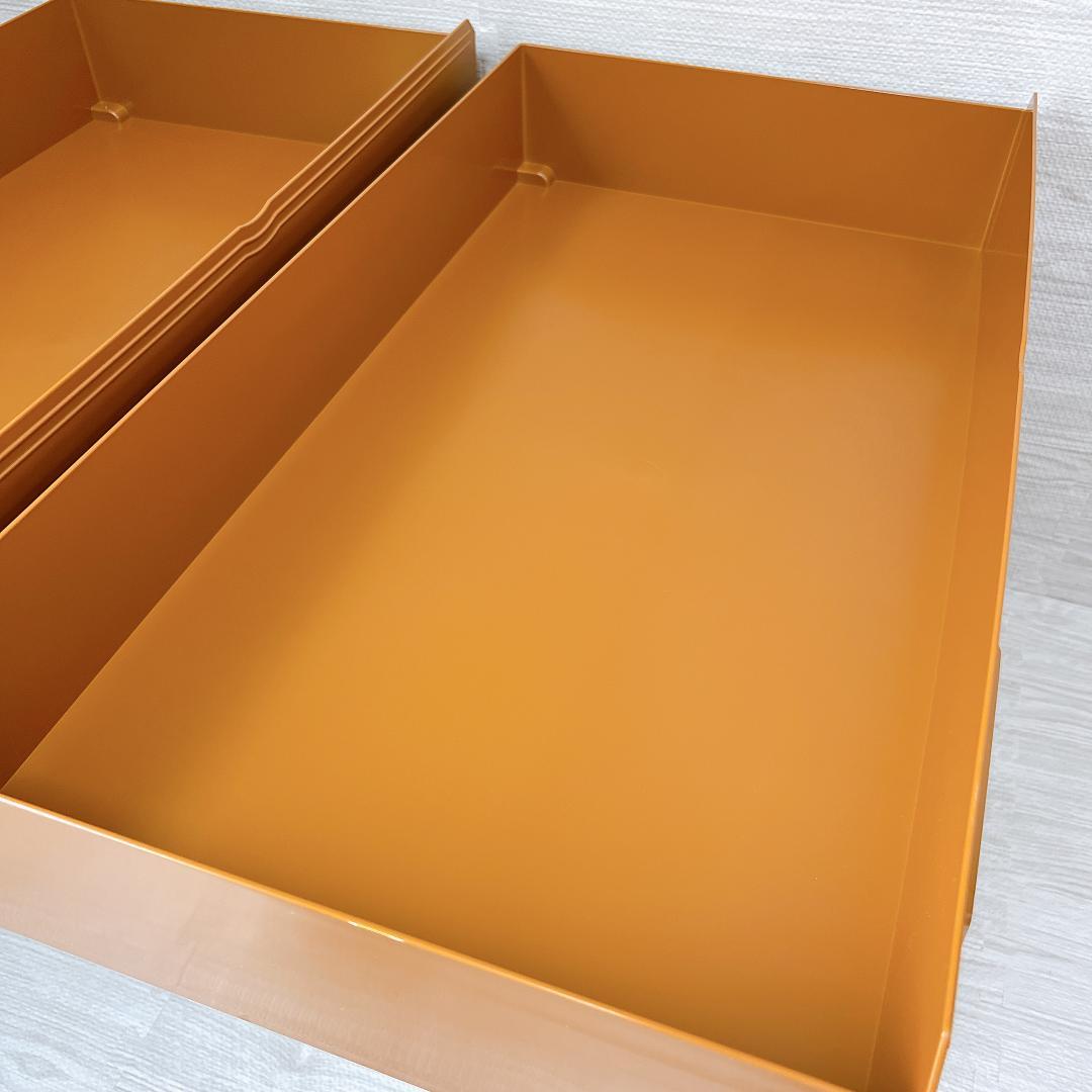 【良品✨送料無料】タッパーウェア　スーパーチェストワイド　引出し2段 ③