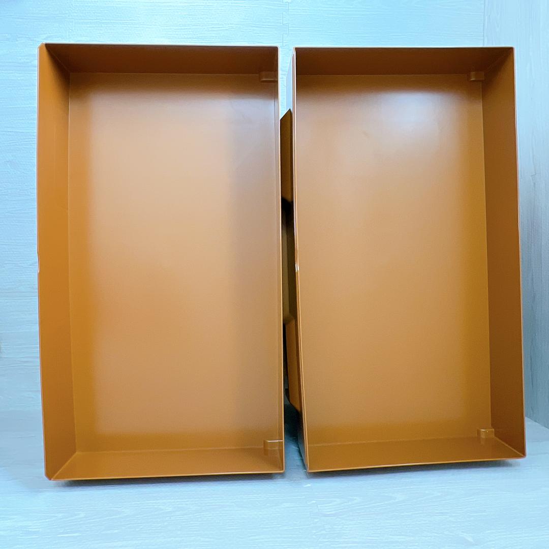 【良品✨送料無料】タッパーウェア　スーパーチェストワイド　引出し2段 ③