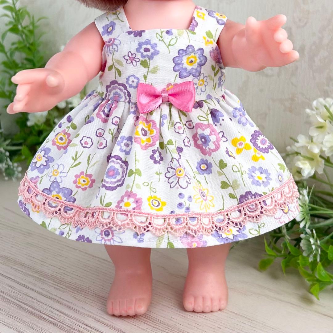 着せやすい❣️ 380 ボタニカルフラワー　メルちゃん　ソランちゃん　レミンちゃん