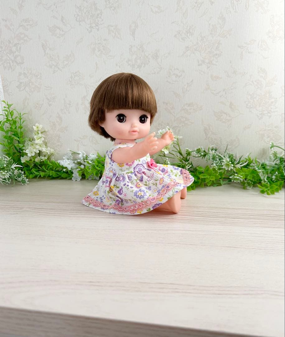 着せやすい❣️ 380 ボタニカルフラワー　メルちゃん　ソランちゃん　レミンちゃん